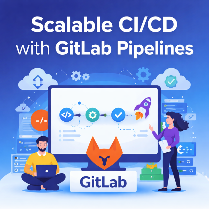 DevOps teams utilizing GitLab pipelines for CI/CD scalability