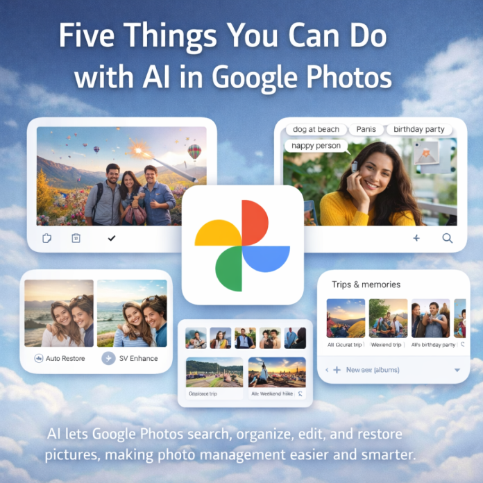 AI enhances Google Photos features for smarter organization