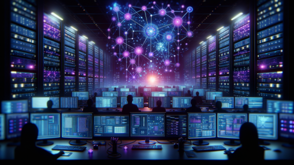 Platform engineering with AI framework illustration